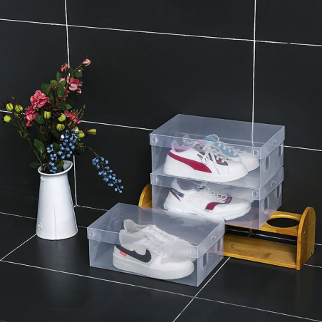 Set 5 pz Scatola Contenitore Organizzatore Scarpe Trasparent Box Salvaspazio
