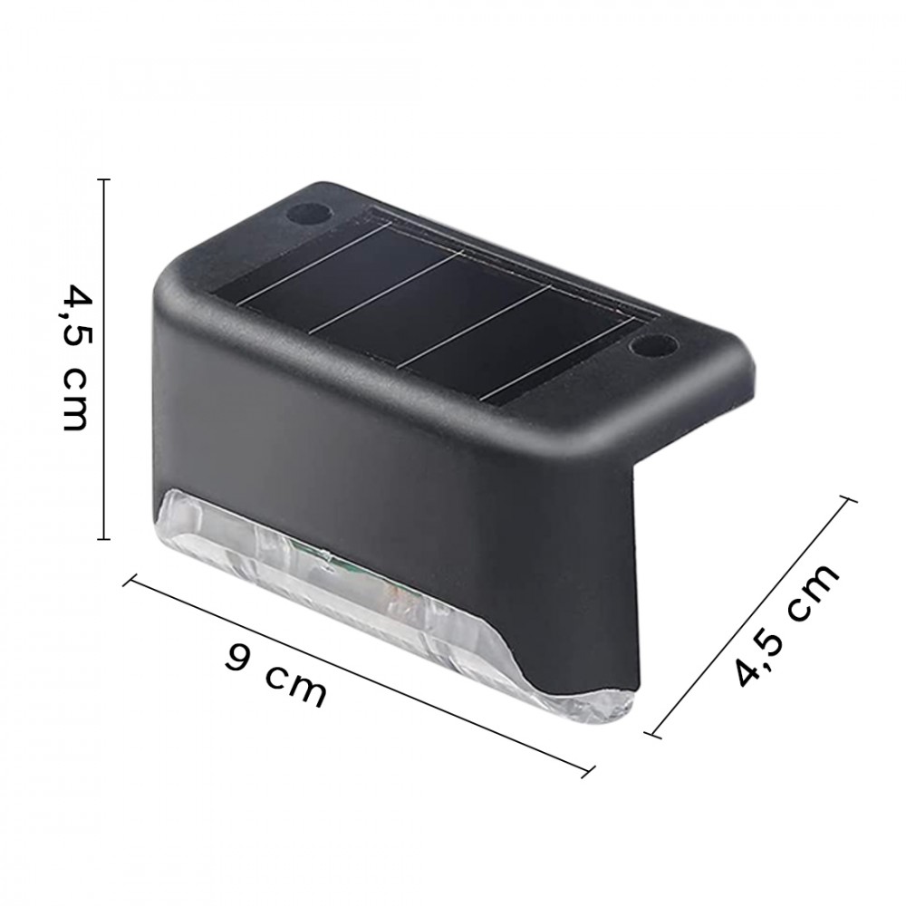 4pz Luci Solari per Gradini Scale IP66 Lampade...