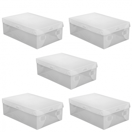 Set 30 Pz Scatola Contenitore Organizzatore Scarpe Trasparent Box Salvaspazio