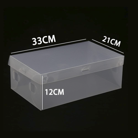 Set 30 Pz Scatola Contenitore Organizzatore Scarpe Trasparent Box Salvaspazio
