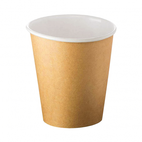 Pack 100 Bicchierini di Carta per Caffè Monouso 75ml Colorati Biodegradabili