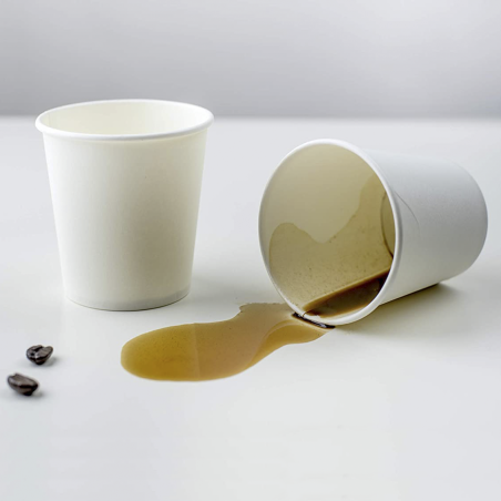 Pack 150 Bicchierini di Carta per Caffè Monouso 75ml Colorati Biodegradabili