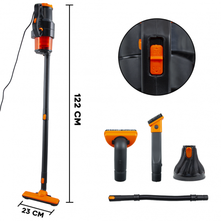 Aspirapolvere Ciclonico Senza Sacchetto con Filo 180W Scopa Elettrica con Filtro