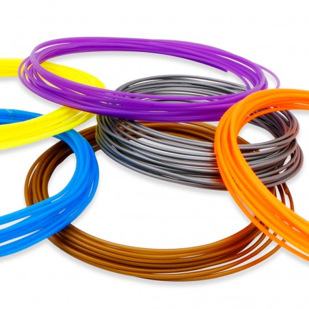 Ricambi 20 Filamenti Penna 3D Ricarica PLA Fili Colorati 5mt 1.75mm Plastica