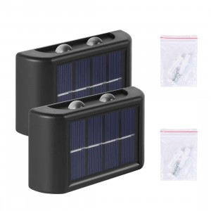 Pack 2 Lampade LED da Parete Ricarica Solare per Esterno... 2