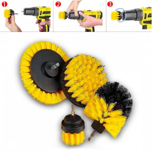 Set 4 Spazzole per Trapano Elettrico Gialle Set di... 2
