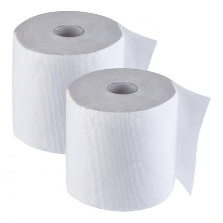 Pack 20 Maxi Bobine di Carta Industriale 800 Strappi Rotolone da 1.5Kg 2 Veli