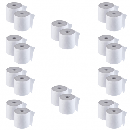 Pack 20 Maxi Bobine di Carta Industriale 800 Strappi Rotolone da 1.5Kg 2 Veli