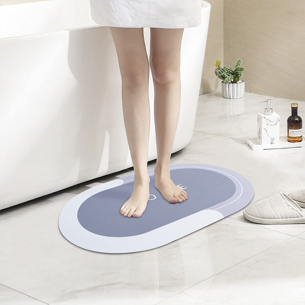 Tappetino Casa Antiscivolo Ovale 40x60cm...