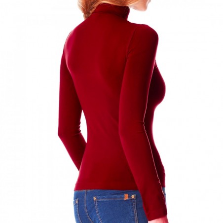 Maglia Donna Collo Alto mod. KATIA Manica Lunga Maglia Interno Termico Felpato