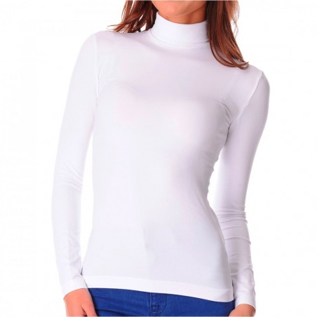 Pack 5 Maglie ERIKA da Donna Collo Alto Manica Lunga con Interno Termico Felpato