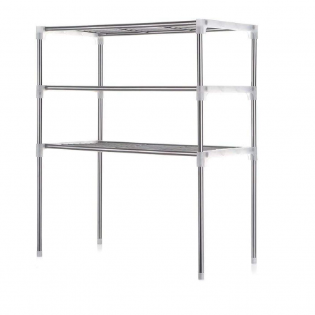 Scaffale Salvaspazio per Microonde 3 Ripiani 211471 Mobile Organizer Per Cucina