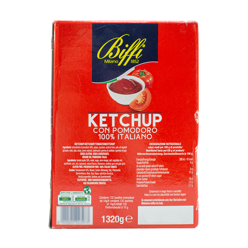 Ketchup BIFFI 132 Bustine Monodose con Pomodoro...