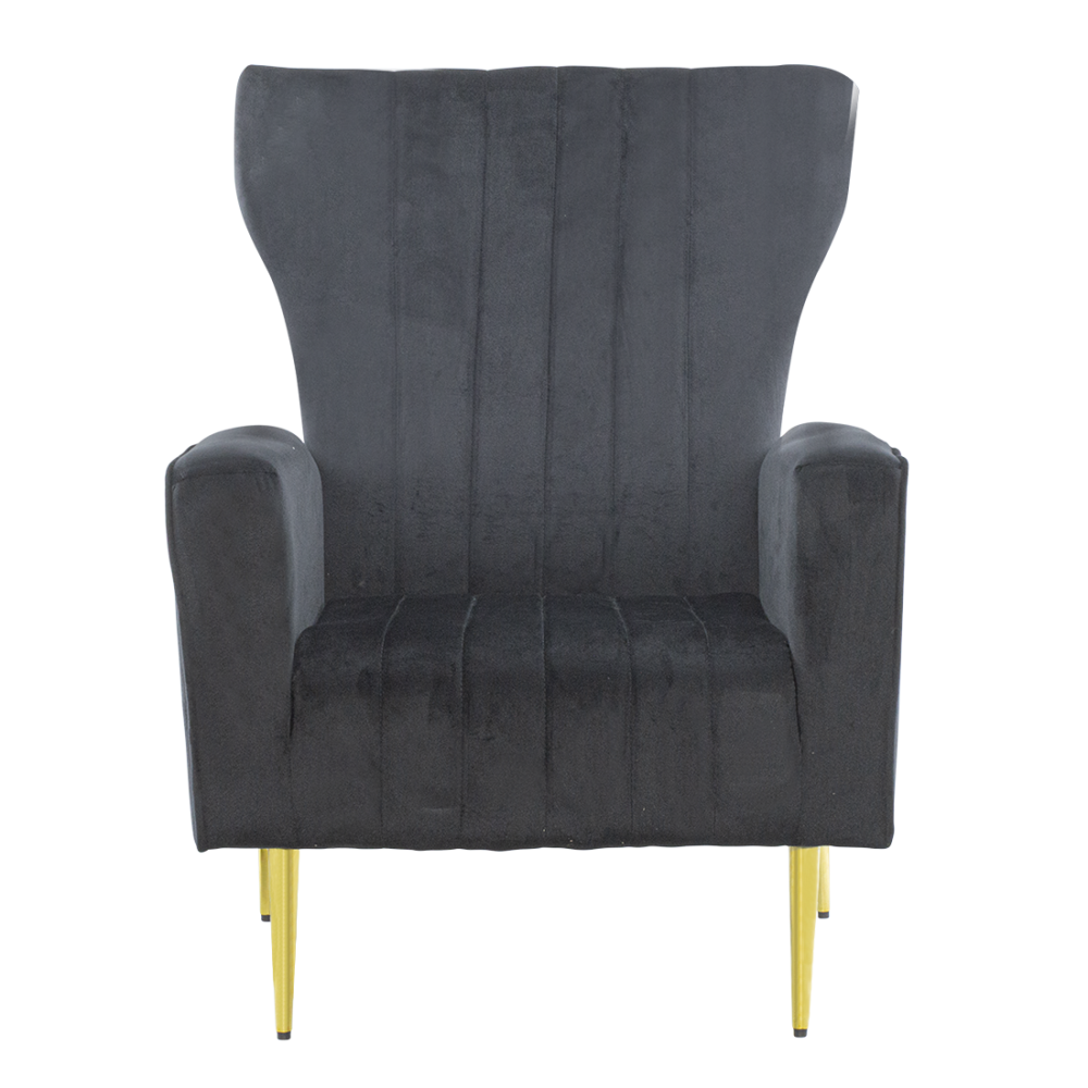 Poltrona Velluto DORIAN Schienale Alto Seduta...