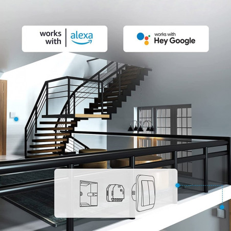 Interruttore Intelligente Sonoff Dual R3 Lite Luce Programmabile con Doppia Rete