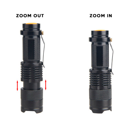 Torcia LED Ricaricabile per Caccia Pesca Notturna Portatile con Caricabatterie