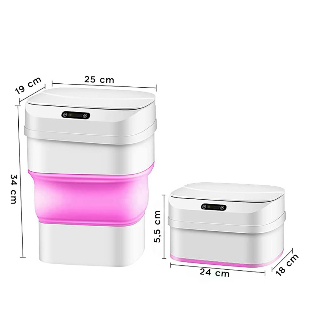 Pattumiera Automatica Pieghevole Sensore...