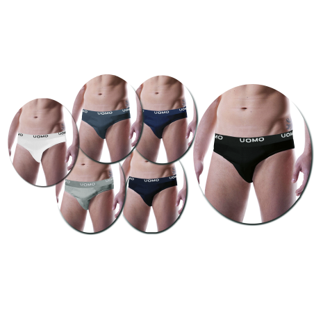 Pack di 10 SLIP da uomo in cotone intimo maschile in vari colori e taglie