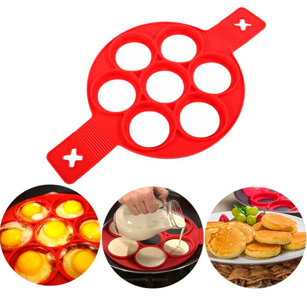 Stampo in Silicone Pancake Pieghevole Antiaderente Senza BPA per Padella e  Forno