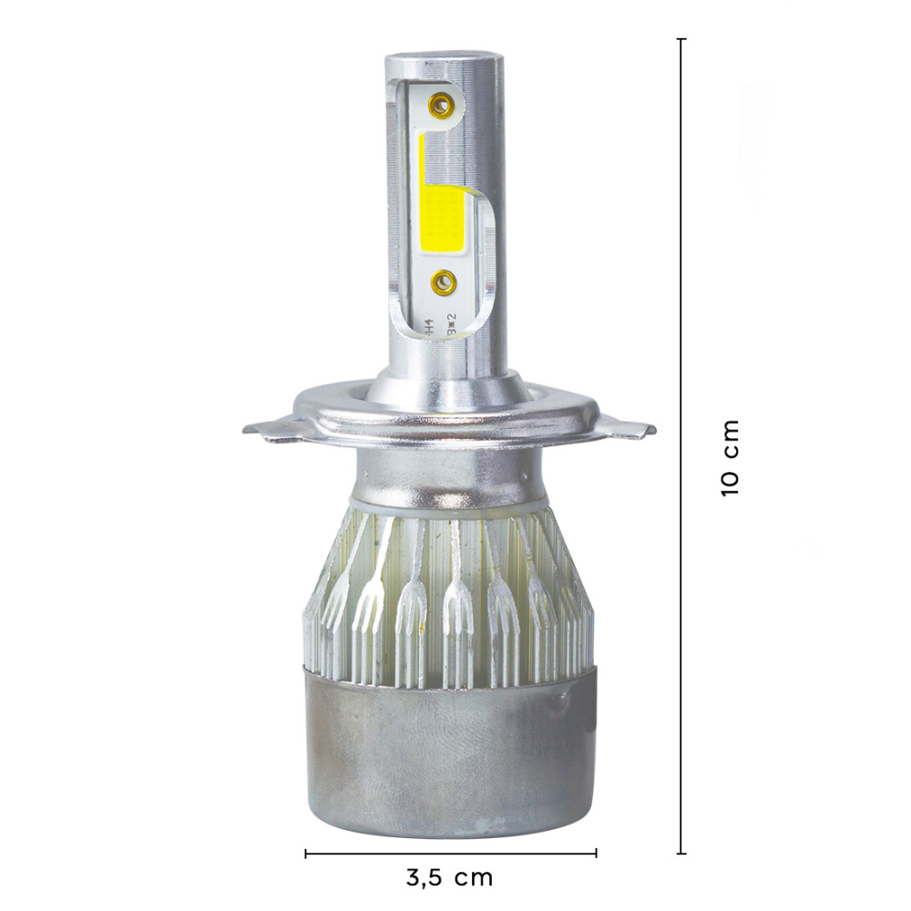 Coppia di Lampadine H4 Luci LED C6 per Fari...