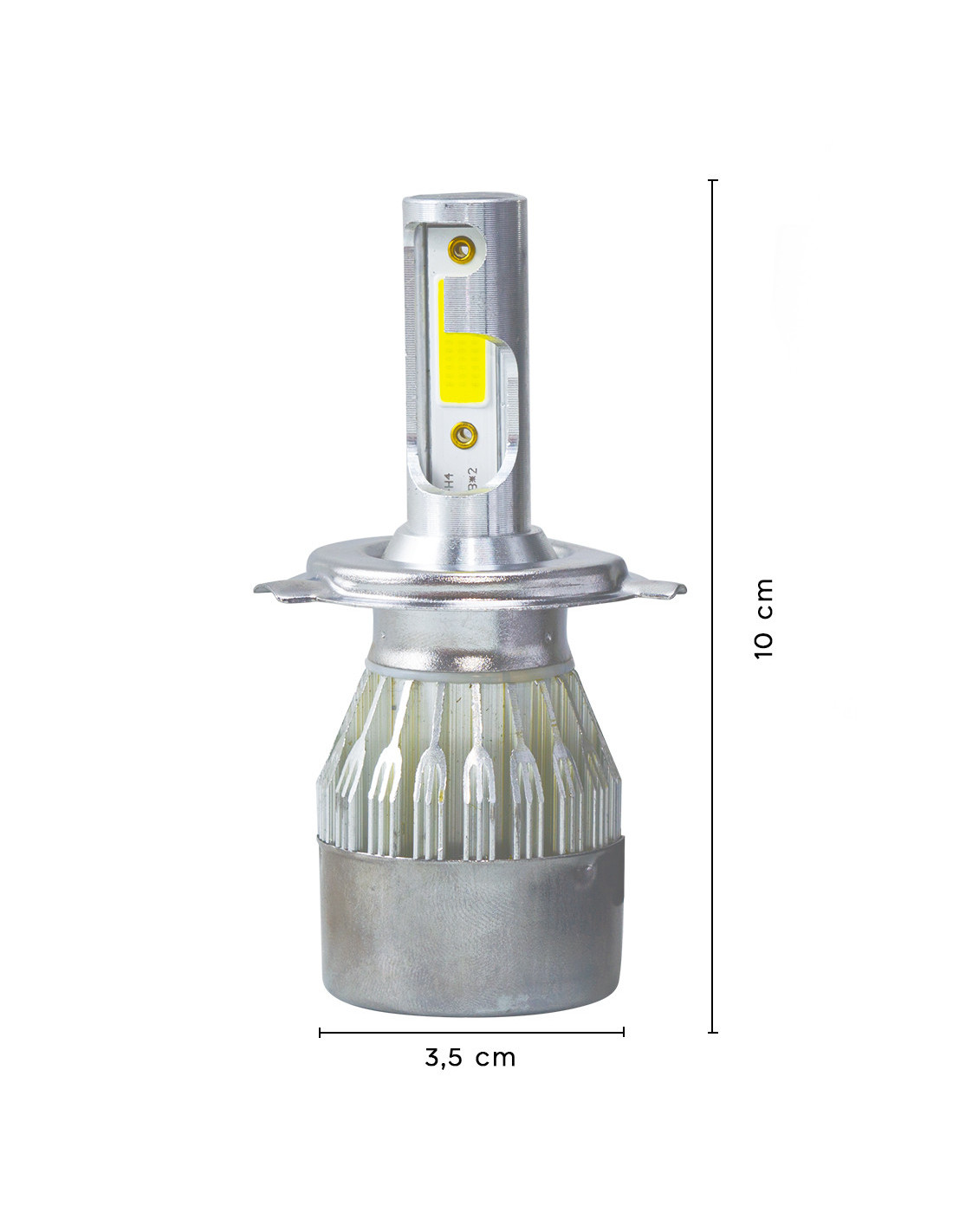 COPPIA LAMPADE LED DA AUTO FARI H4 MOTO KIT LAMPADINE 36W LUCE BIANCA 6000K  FARO – ROYAL SHOPPING