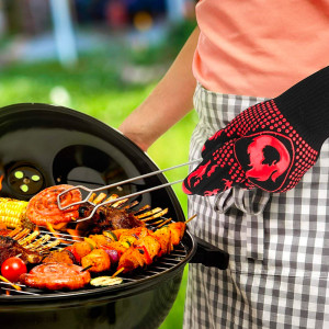 Guanto per Barbecue e Grigliate Resistente al Calore... 2