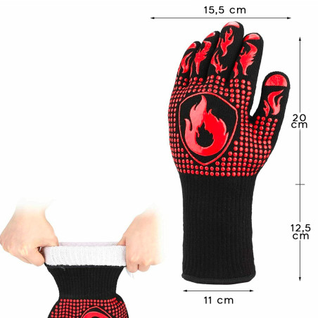 Guanto per Barbecue e Grigliate Resistente al Calore Ingnifugo Accessori BBQ