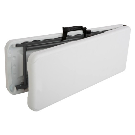 Set 2pz Panca in Plastica Richiudibile da Birreria Bianco per Picnic Campeggio