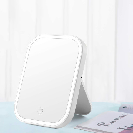 Specchio per Trucco Illuminato con Lampadine LED da Banco Specchio per Trucco 3 Modalità di Illuminazione a Colori con Specchio Ingranditore 5X Bluetooth Controllo a Tocco 797x547mm, Bianco | IT