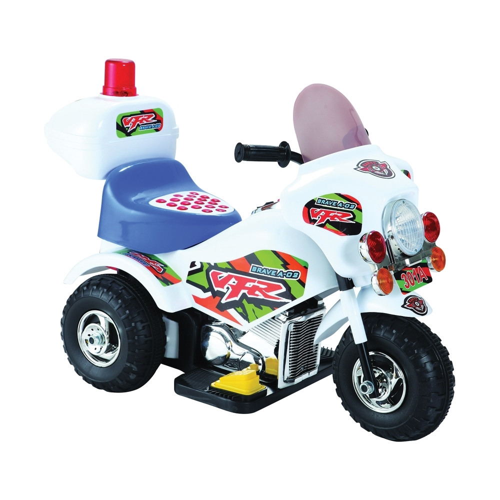 Moto Elettrica per Bambini POLICE a Pedale 6V...