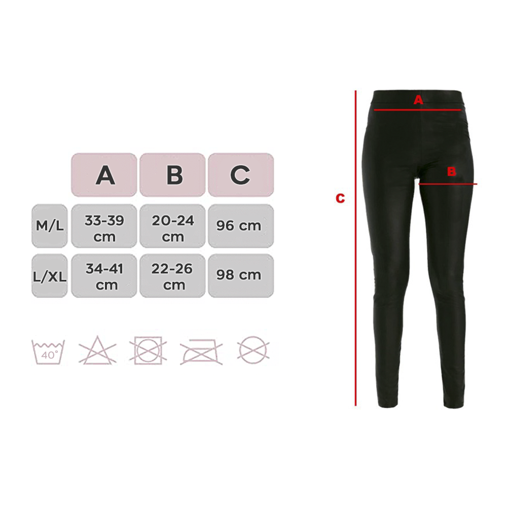 Leggings Zero Gradi Nero Interno Termico...