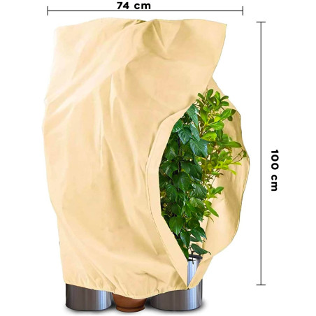 Cappuccio Protezione Copri Piante Esterne Antigelo Traspirante 100x74 cm