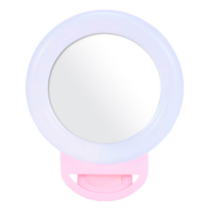 Anello Selfie Luminoso Smartphone con Pinza Flash LED RGB...