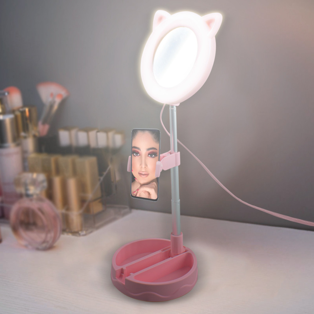 Specchio Luminoso per Smartphone con Luce LED...