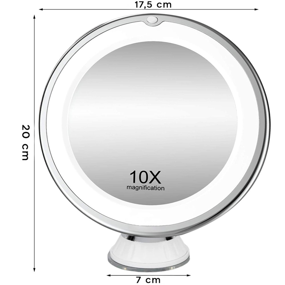Specchio Cosmetico Trucco Ingrandimento 10X con...