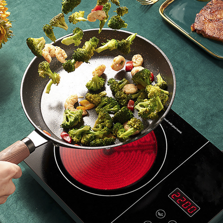 Piano Cottura Induzione Elettrica Portatile 2200W con Display LED Comandi Touch