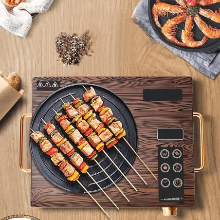 Piano Cottura Induzione Elettrica Portatile 2200W con Display LED Comandi Touch