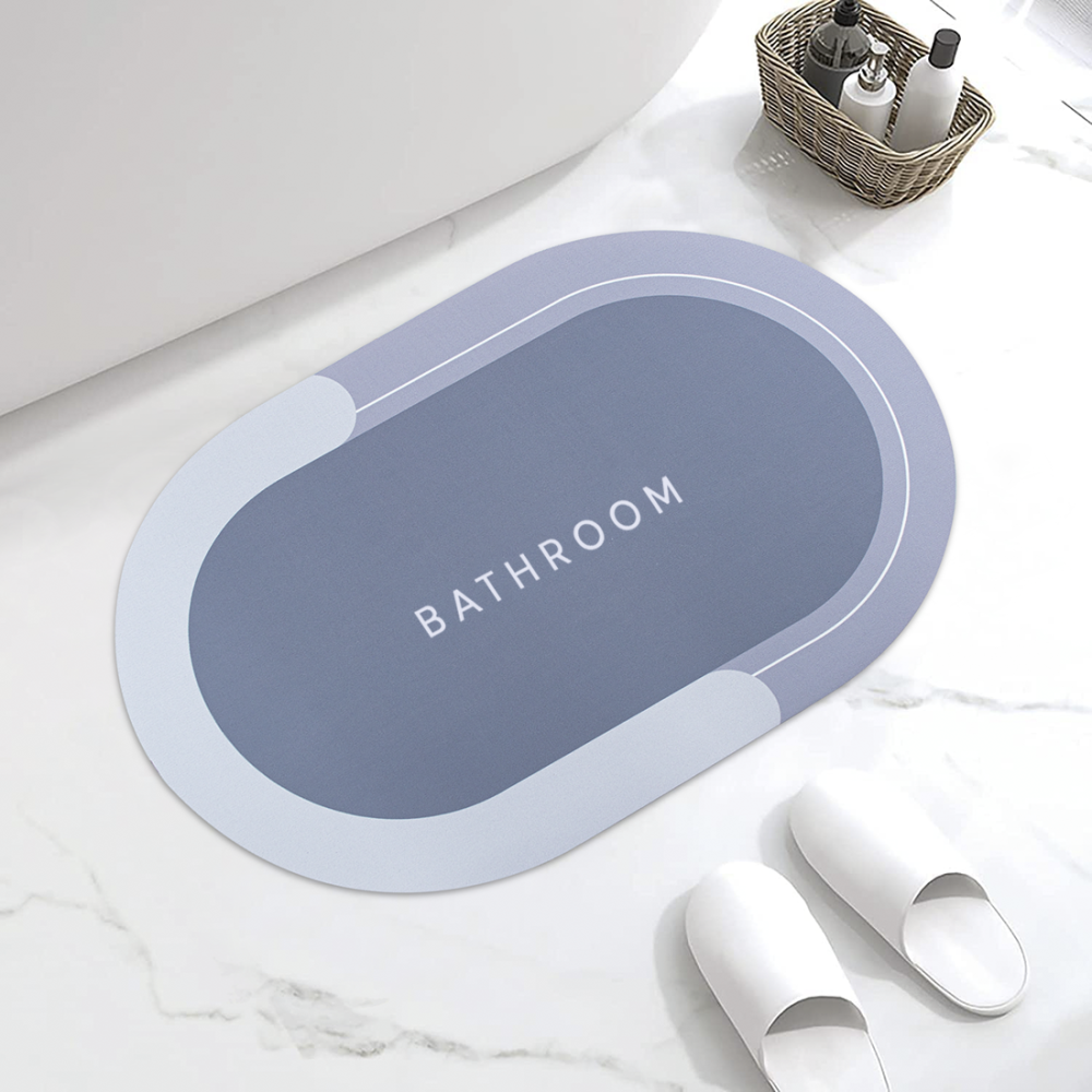 Tappetino Bagno Antiscivolo Ovale 43x67cm in...