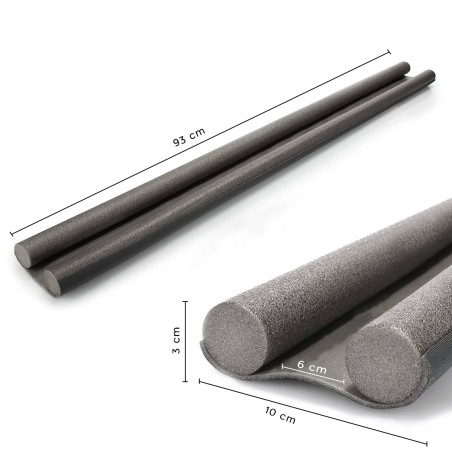 Paraspifferi Sottoporta Universale Doppia Guarnizione Impermeabile Ritagliabile