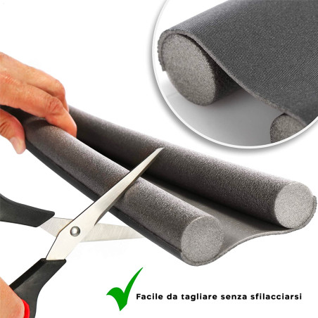 Paraspifferi Sottoporta Universale Doppia Guarnizione Impermeabile Ritagliabile