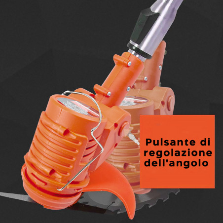 Decespugliatore Cordless Doppia Batteria 36W Tagliaerba 18000 G/min Giardinaggio
