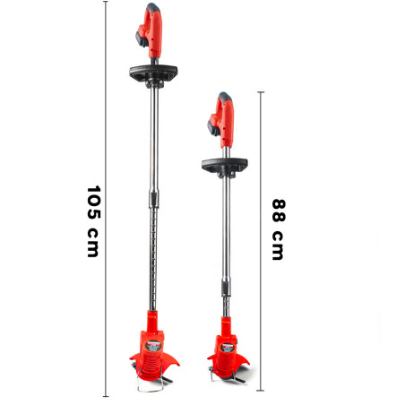 Decespugliatore Cordless Doppia Batteria 36W Tagliaerba 18000 G/min Giardinaggio