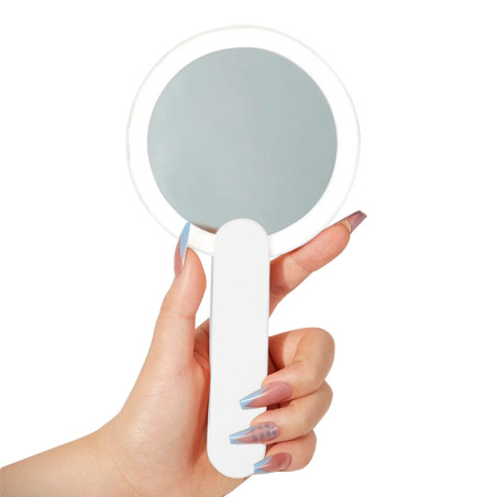 Specchio Cosmetico Luce a LED per Trucco Tascabile Specchio Make-Up Ricaricabile