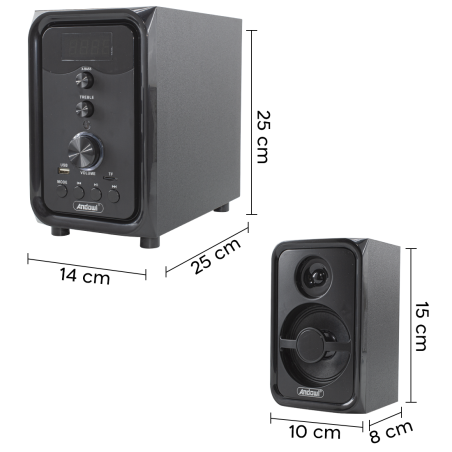 Altoparlanti 2.1 Computer con Subwoofer 1000W Q-YX107T Connessione Bluetooth