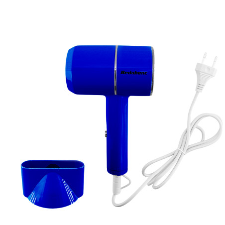 Mini Asciugacapelli da Viaggio 1000W 12x20 cm Phon Silenzioso 3 Temperature