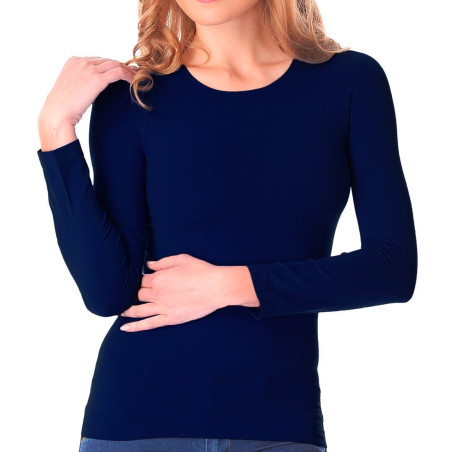 Maglia da Donna Termica Slim Fit ALEX Interno Felpato Girocollo Manica Lunga