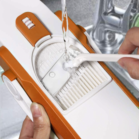 Mandolina da Cucina Affettaverdure Patate Manuale Multifunzione Lame in Acciaio