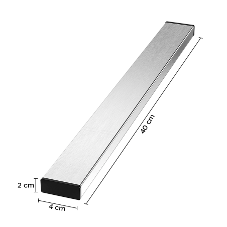 Portacoltelli Magnetico da Parete 40cm in Acciaio Inox Barra Magnetica da Cucina