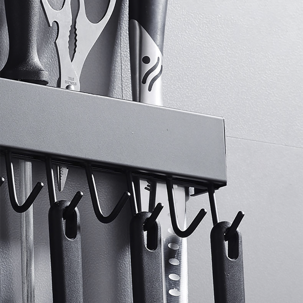 Portacoltelli da Parete 40cm Acciaio Nero...