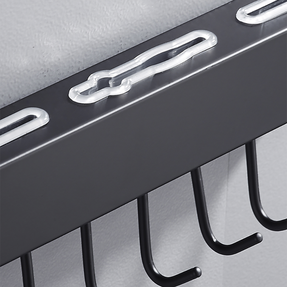 Portacoltelli da Parete 40cm Acciaio Nero...